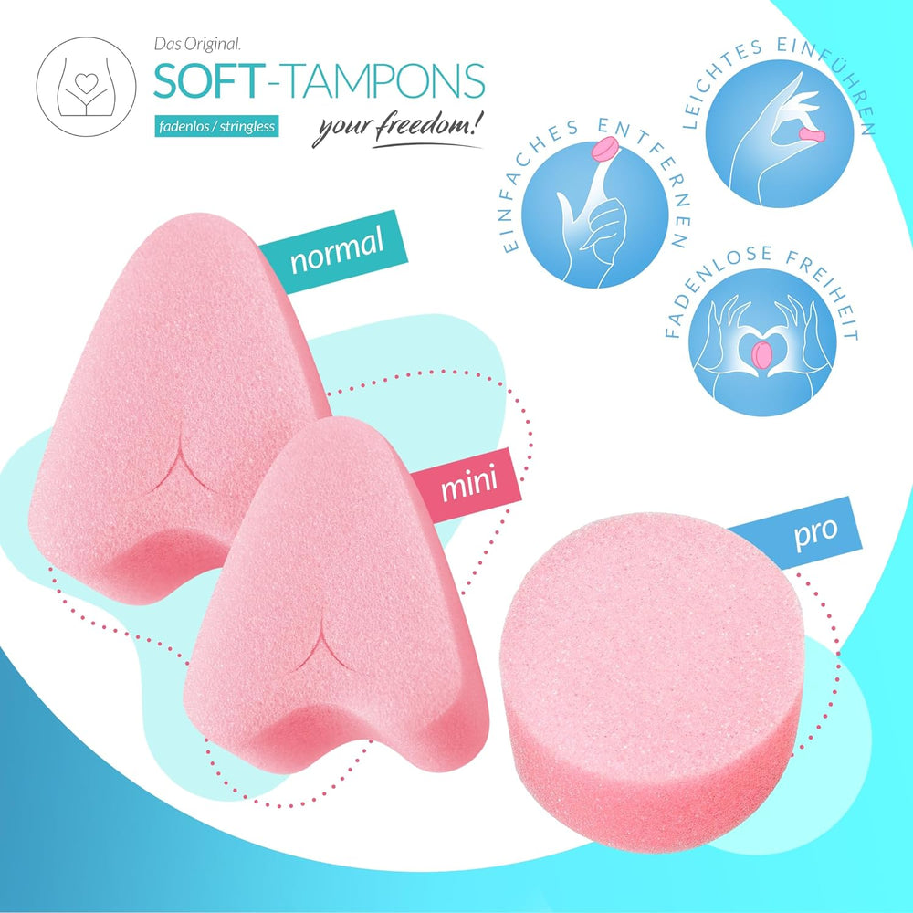 JOY DIVISION Soft Tampon Menstrual Sponges - Mini (10 Pack)