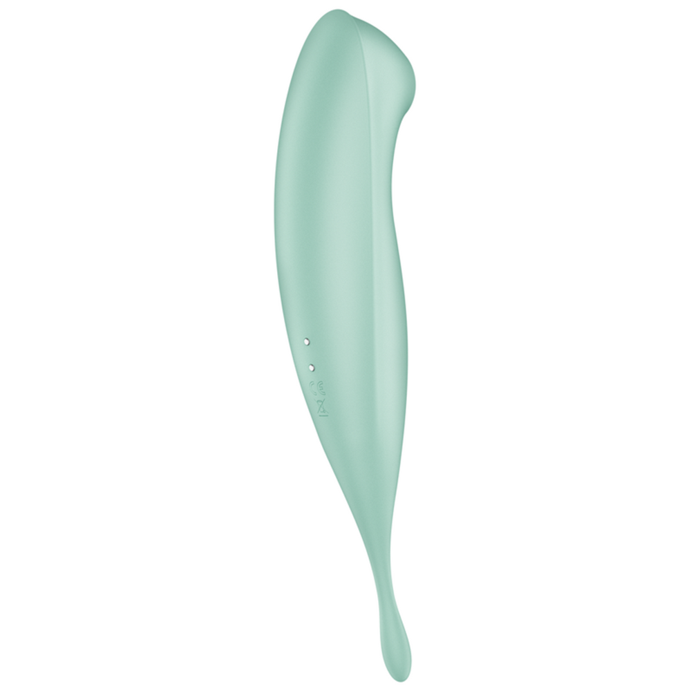 SATISFYER Twirling Pro+ Hybrid Clitoral Air Pulse Stimulator & Tip Vibrator (App Controlled) - Mint