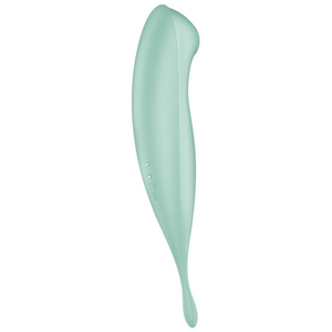 SATISFYER Twirling Pro+ Hybrid Clitoral Air Pulse Stimulator & Tip Vibrator (App Controlled) - Mint