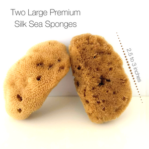 NATURAL INTIMACY Menstrual Sea Sponges - Unbleached Large (2 Pack)