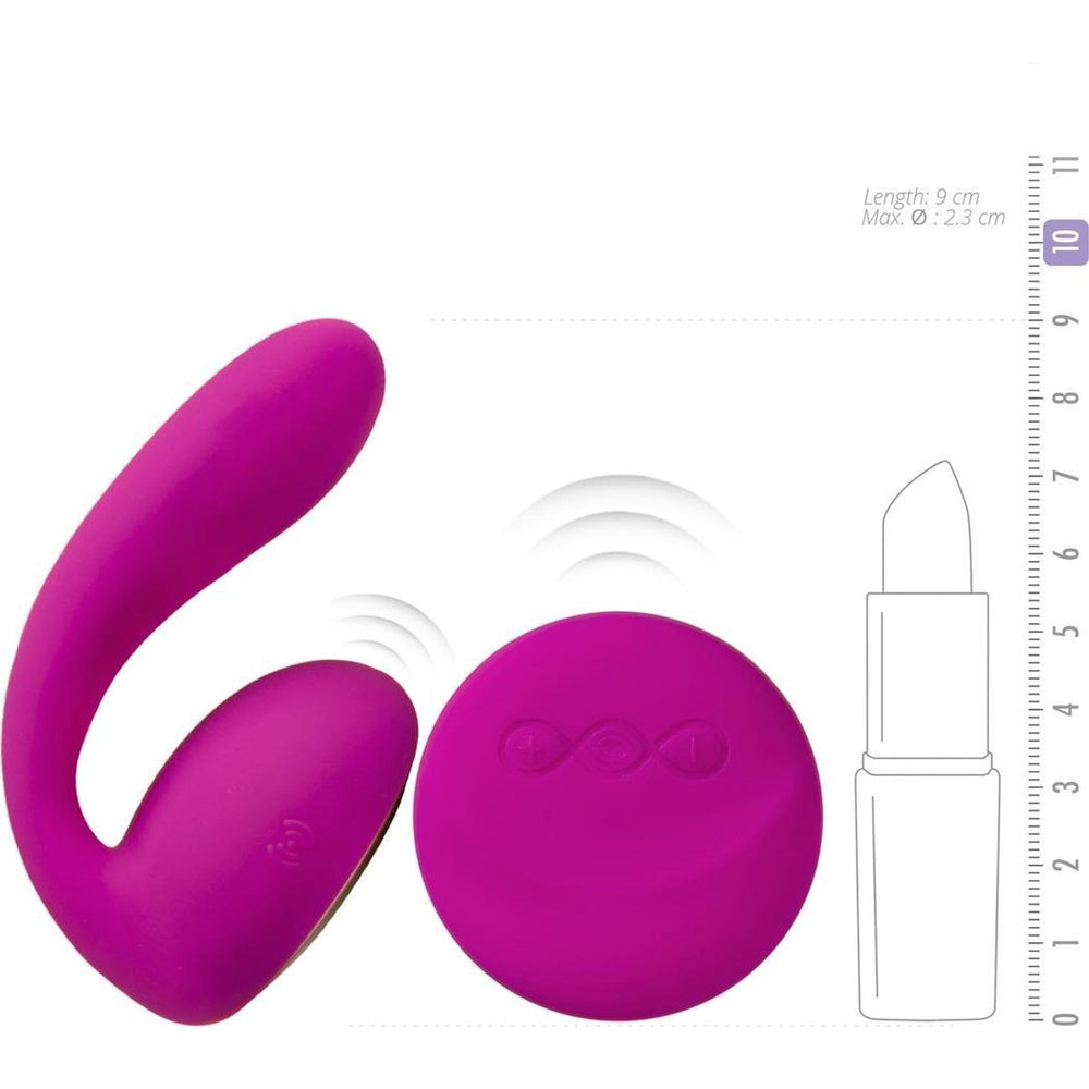 LELO Ida Remote Controlled Couples Massager - Deep Rose