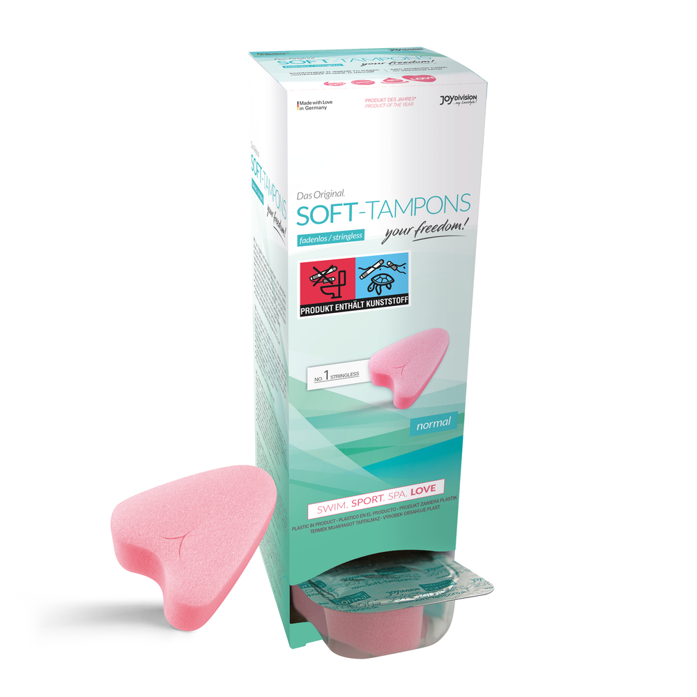 Esponjas menstruales con tampón suave JOY DIVISION, normales (paquete de 10)