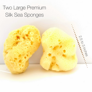 NATURAL INTIMACY Menstrual Sea Sponges - Bleached Large (2 Pack)