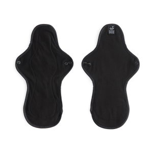 JUJU Reusable Cloth Pad - Black Organic Cotton Night