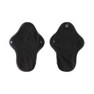 JUJU Reusable Cloth Pad - Black Organic Cotton Regular