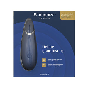 WOMANIZER Premium 2 Air Stimulator with Autopilot - Blueberry