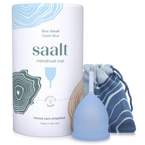 SAALT Menstrual Cup - Small Ocean Blue