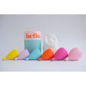 HELLO Menstrual Cup - Large Fuschia Pink