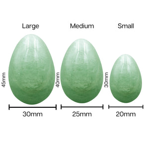 
            
                Load image into Gallery viewer, PRECIOUS GEMS Yoni Egg Set - Green Aventurine (Set of 3)
            
        
