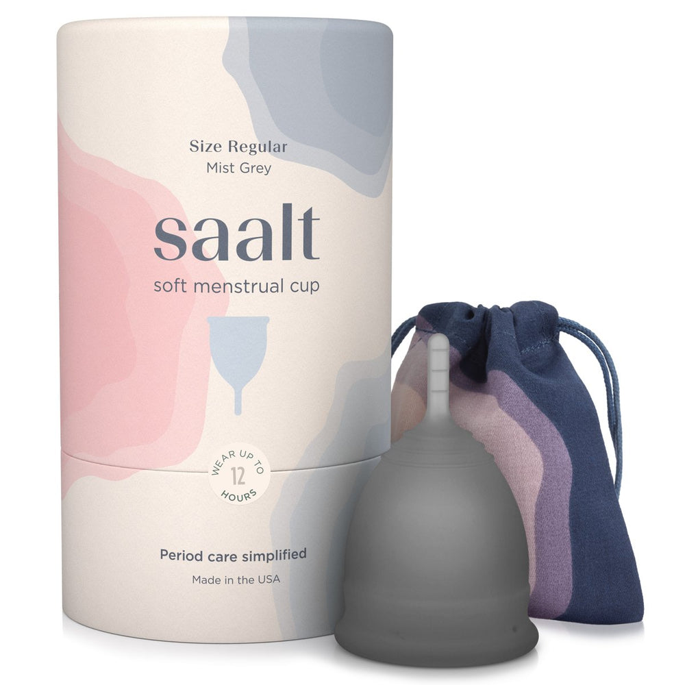 SAALT Menstrual Cup Soft - Regular Mist Grey