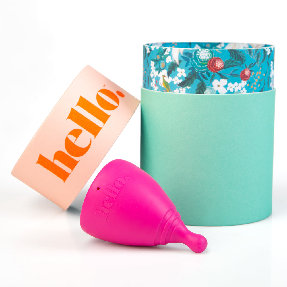 HELLO Menstrual Cup - Large Fuschia Pink