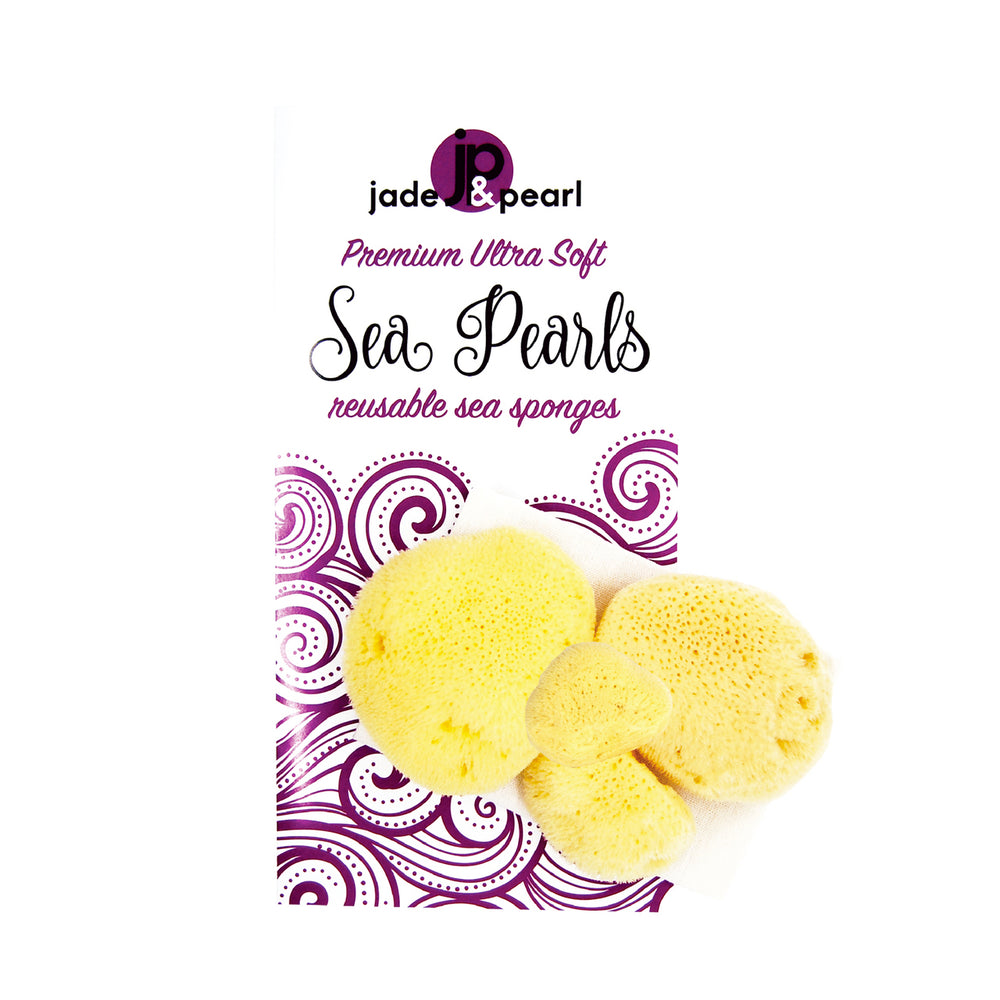 JADE & PEARL Reusable Sea Pearl Premium Ultra Soft Menstrual Sponge - Multi Size