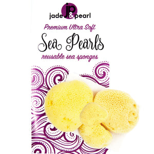 JADE & PEARL Reusable Sea Pearl Premium Ultra Soft Menstrual Sponge - Multi Size