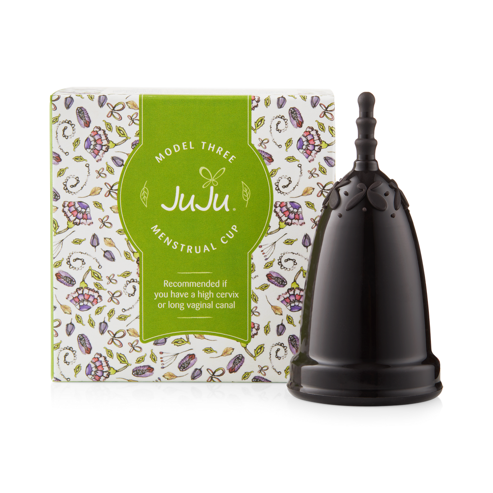 JUJU Menstrual Cup - Model 3 (High Cervix) Black