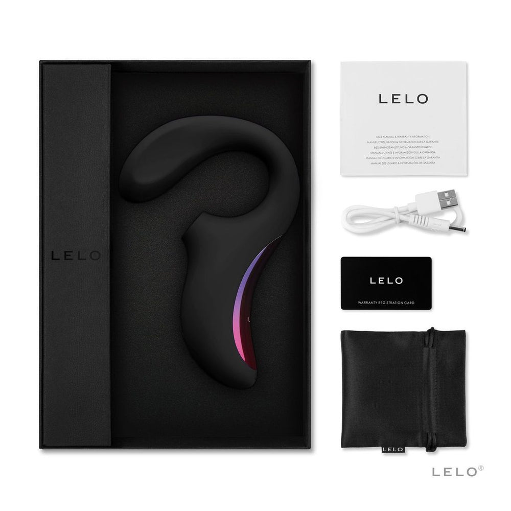 LELO Enigma Dual Stimulation Sonic Massager - Black