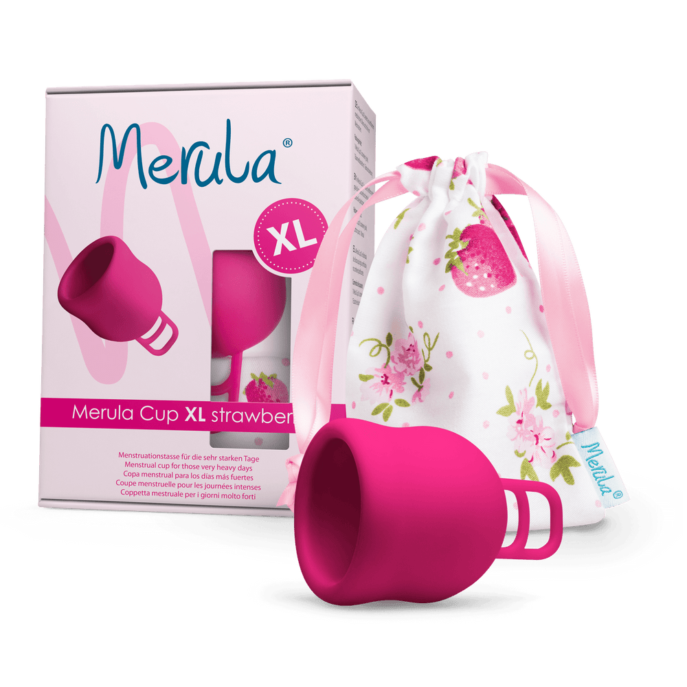MERULA Menstrual Cup XL - Strawberry (Pink)