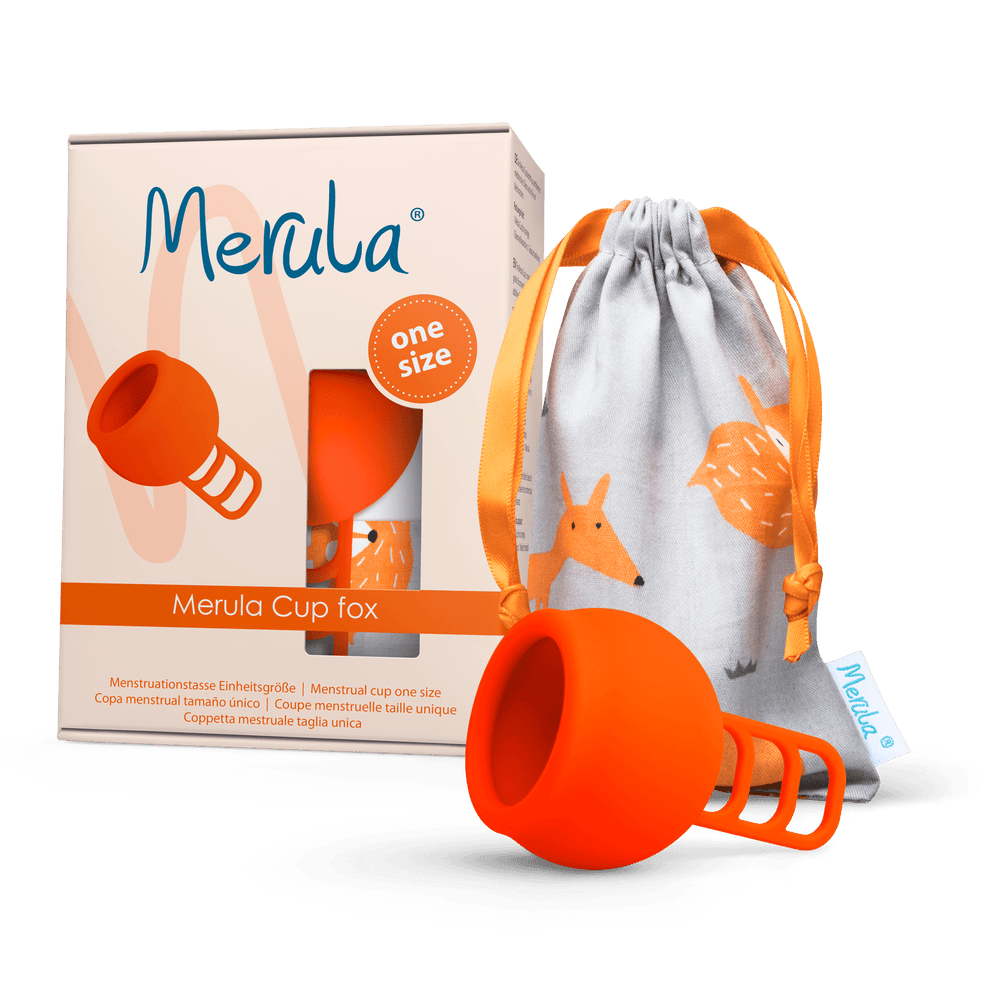 MERULA Menstrual Cup One Size - Fox (Orange)
