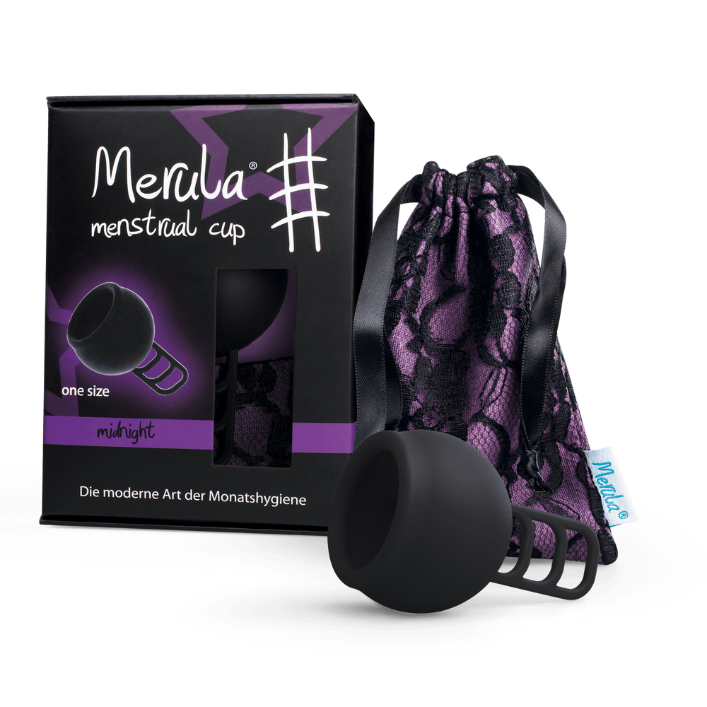 MERULA Menstrual Cup One Size - Midnight (Black)