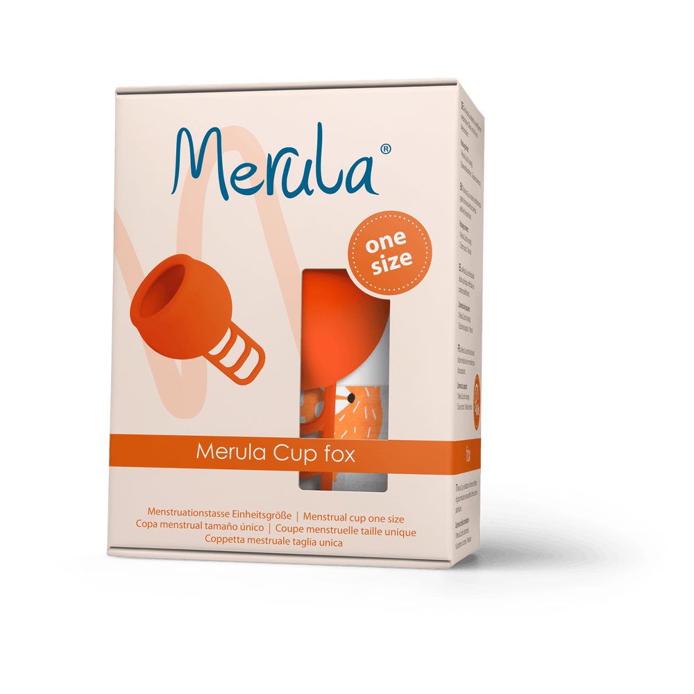 MERULA Menstrual Cup One Size - Fox (Orange)
