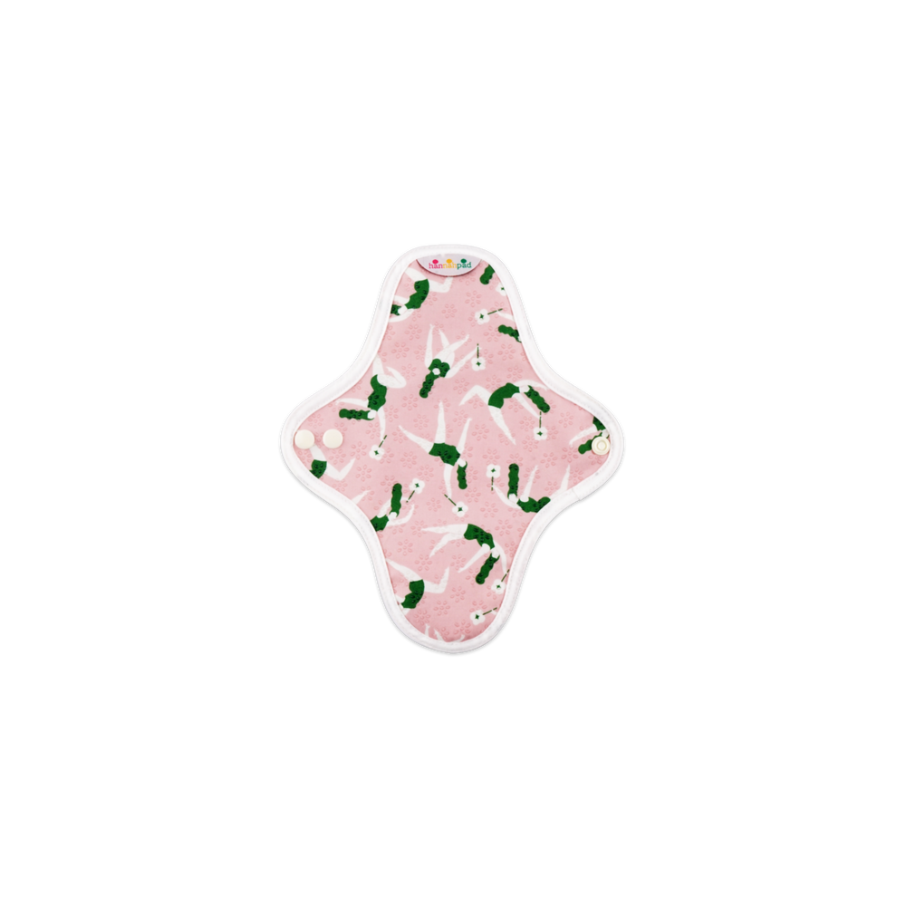 Hannah Reusable Cloth Pads - Panty Liner - Hannah Pink (2 Pads)