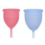 Copa menstrual SAALT Duo Pack original: pequeña rosa Himalaya y normal azul océano