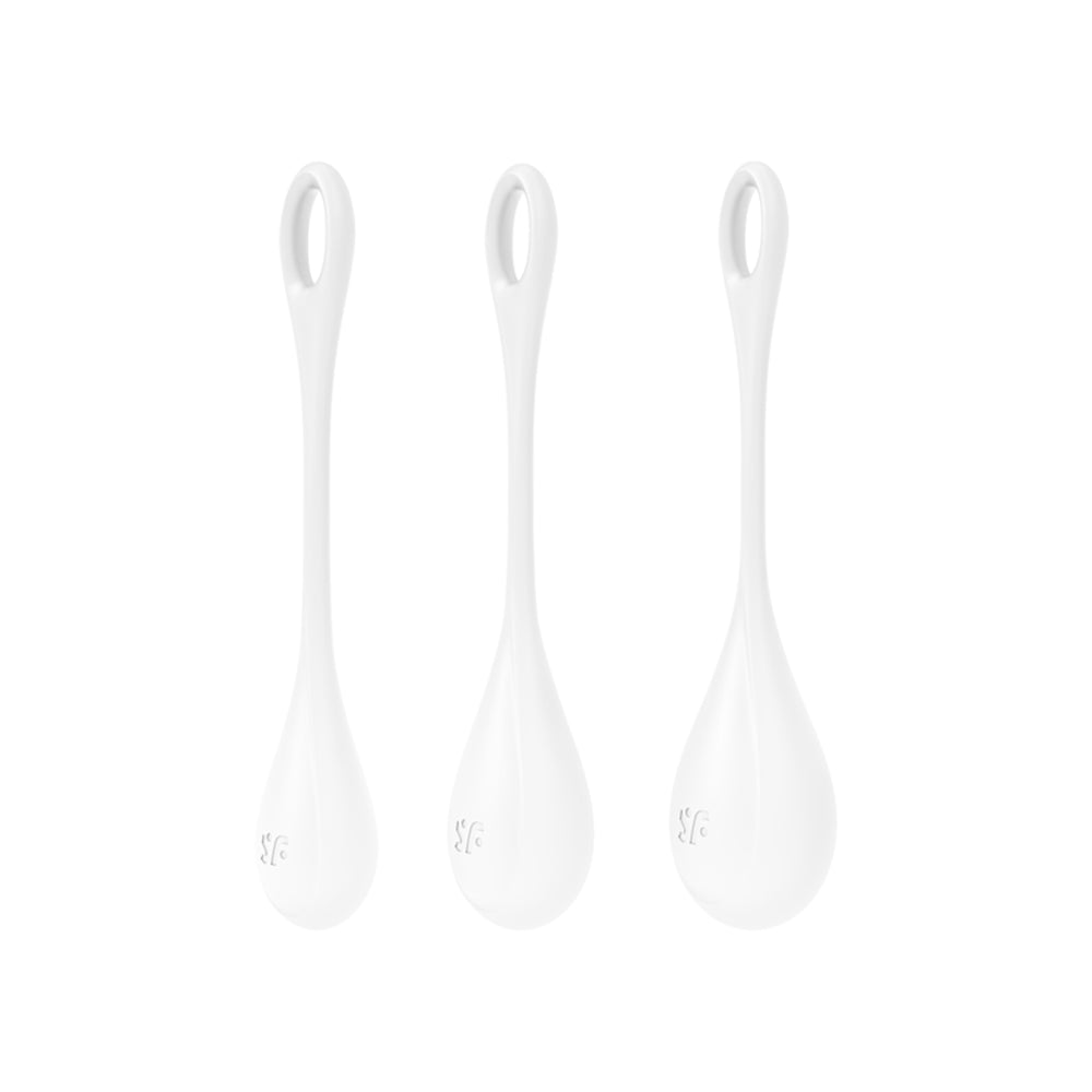 SATISFYER Kegel Training Set Yoni Power 1 - White (3 Pack)