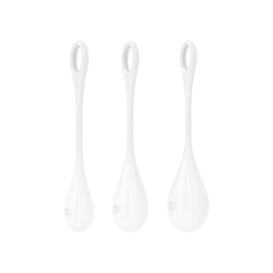 SATISFYER Kegel Training Set Yoni Power 1 - White (3 Pack)