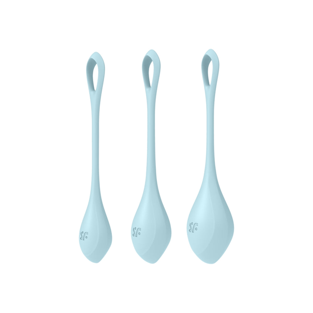 SATISFYER Kegel Training Set Yoni Power 2 - Blue (3 Pack)