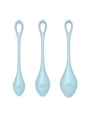 SATISFYER Kegel Training Set Yoni Power 2 - Blue (3 Pack)