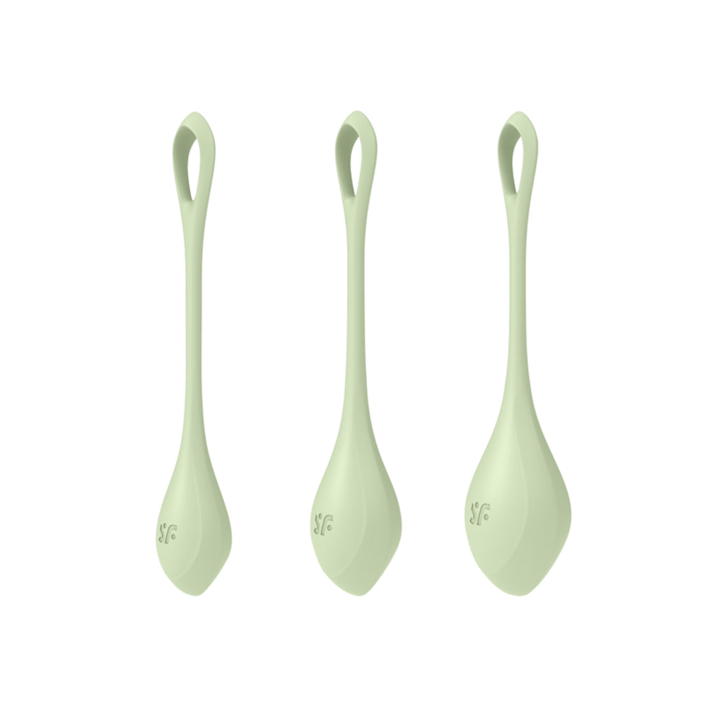 SATISFYER Kegel Training Set Yoni Power 2 - Green (3 Pack)