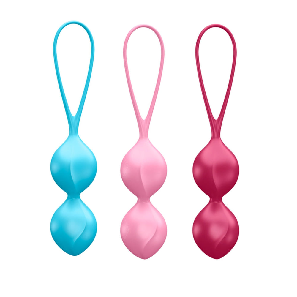 Set de entrenamiento de Kegel SATISFYER V Balls (paquete de 3)
