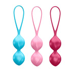 Set de entrenamiento de Kegel SATISFYER V Balls (paquete de 3)