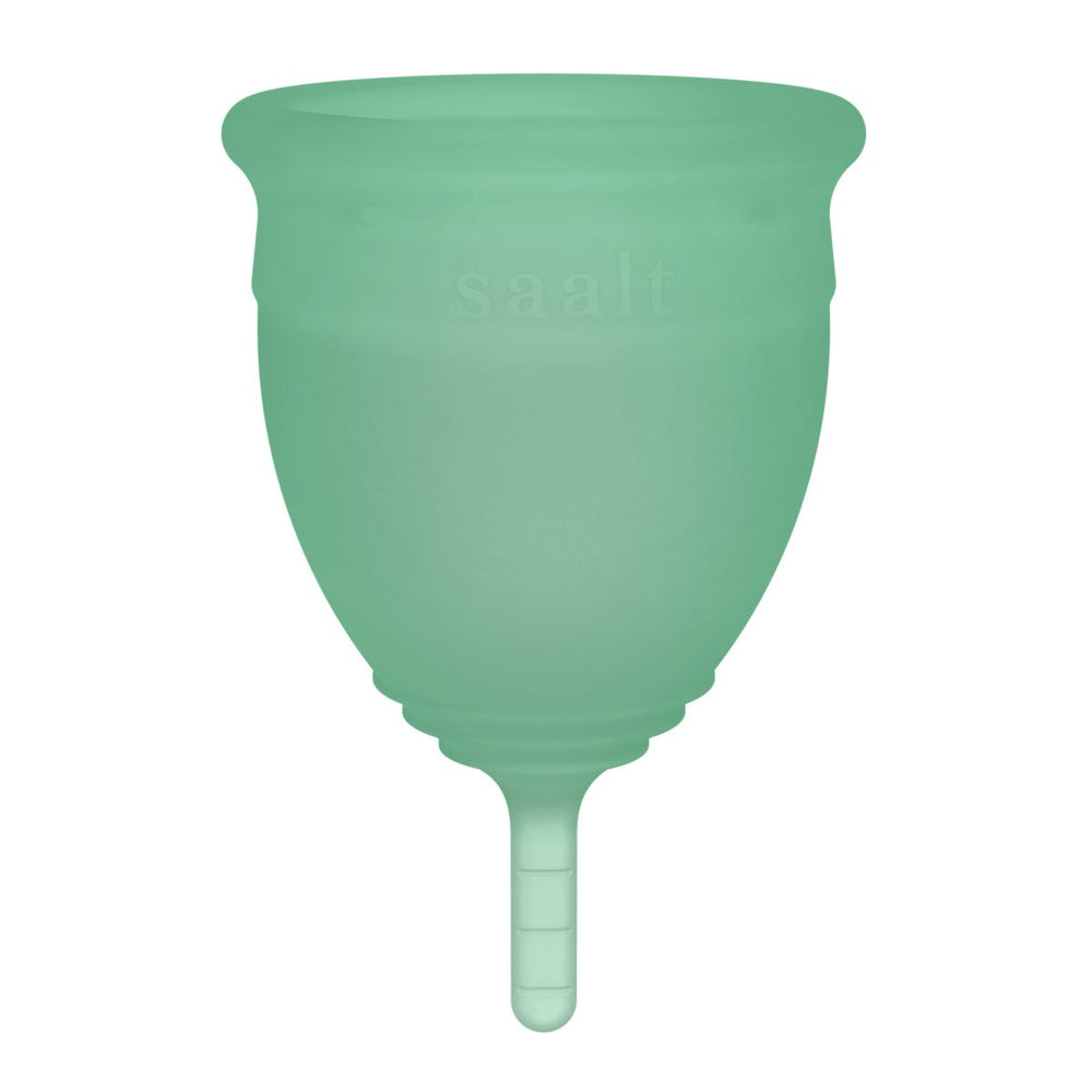
            
                Load image into Gallery viewer, SAALT Menstrual Cup Twin Pack - Small Seafoam Green &amp;amp; Mist Grey
            
        