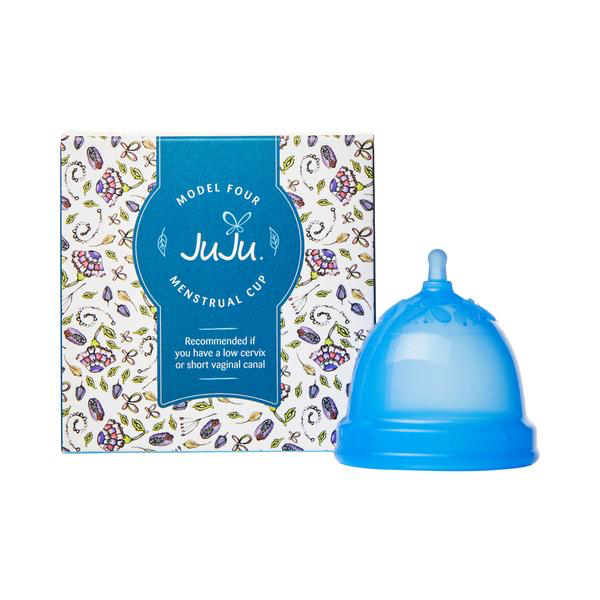 JUJU Menstrual Cup - Model 4 (Low Cervix) Blue