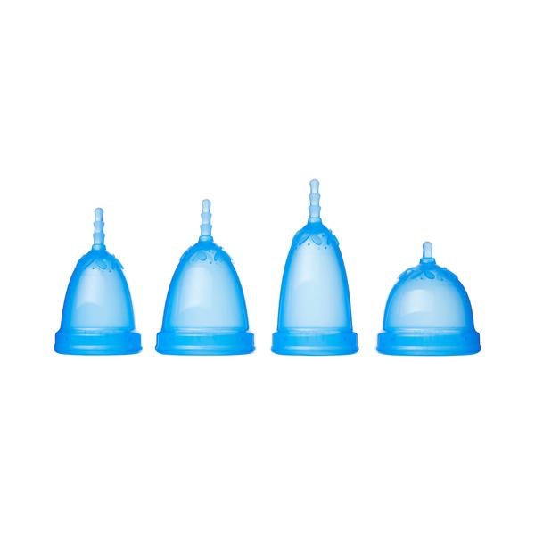 JUJU Menstrual Cup - Model 3 (High Cervix) Blue