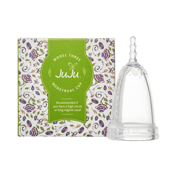 JUJU Menstrual Cup - Model 3 (High Cervix) Clear