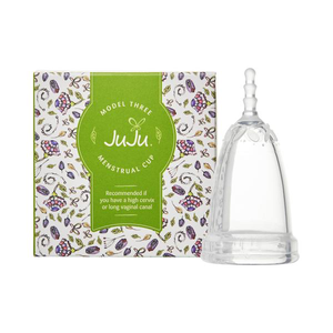 JUJU Menstrual Cup - Model 3 (High Cervix) Clear