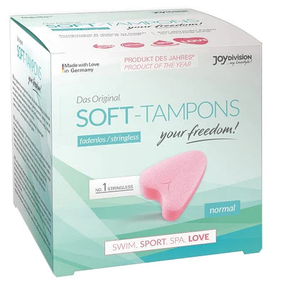 JOY DIVISION Soft Tampon Menstrual Sponges - Normal (3 Pack)