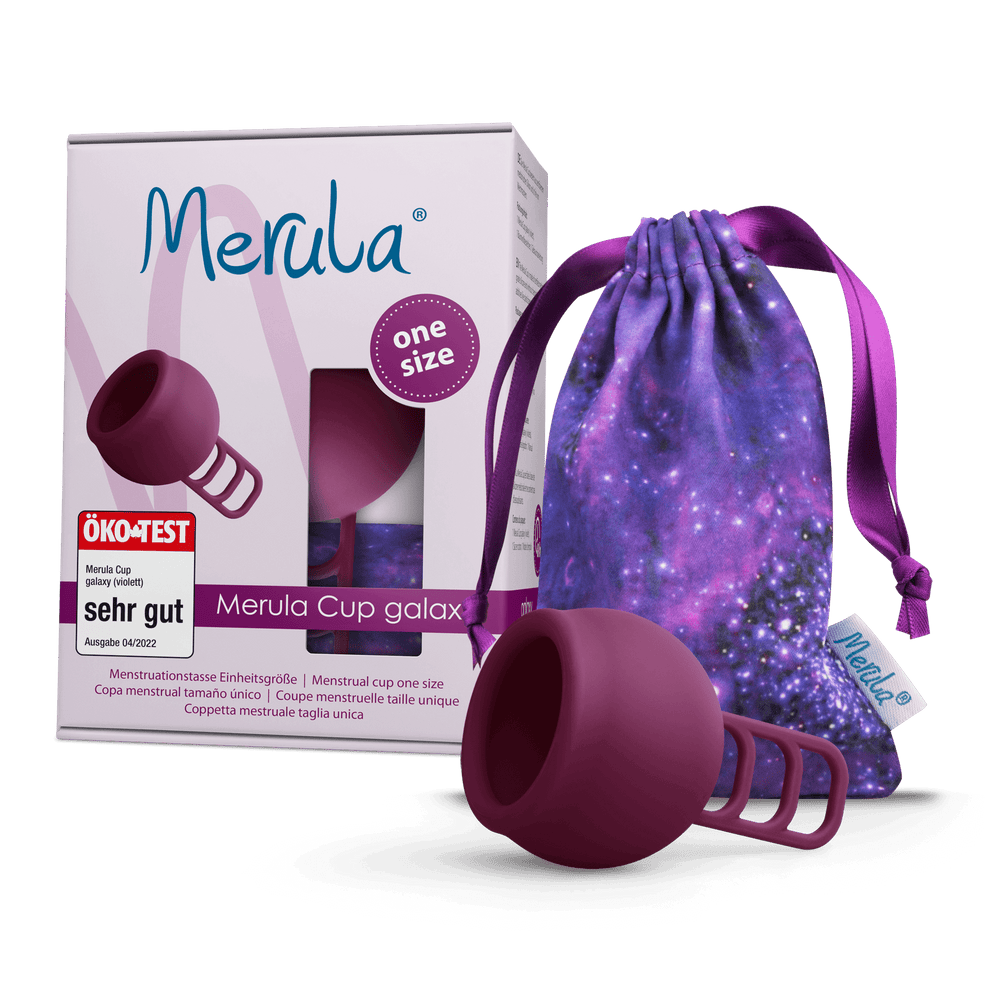 MERULA Menstrual Cup One Size - Galaxy (Violet Purple)