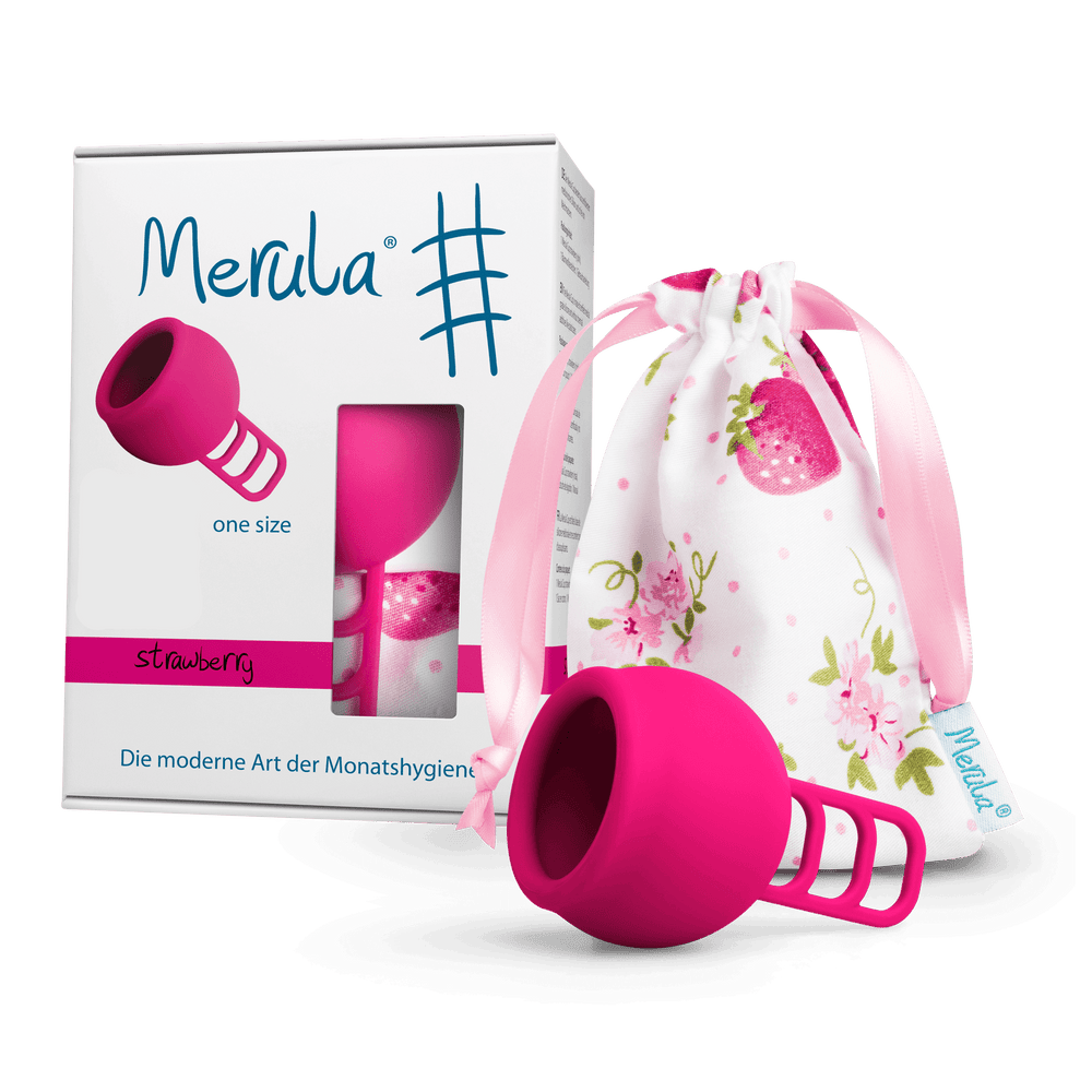 MERULA Menstrual Cup One Size - Strawberry (Pink)