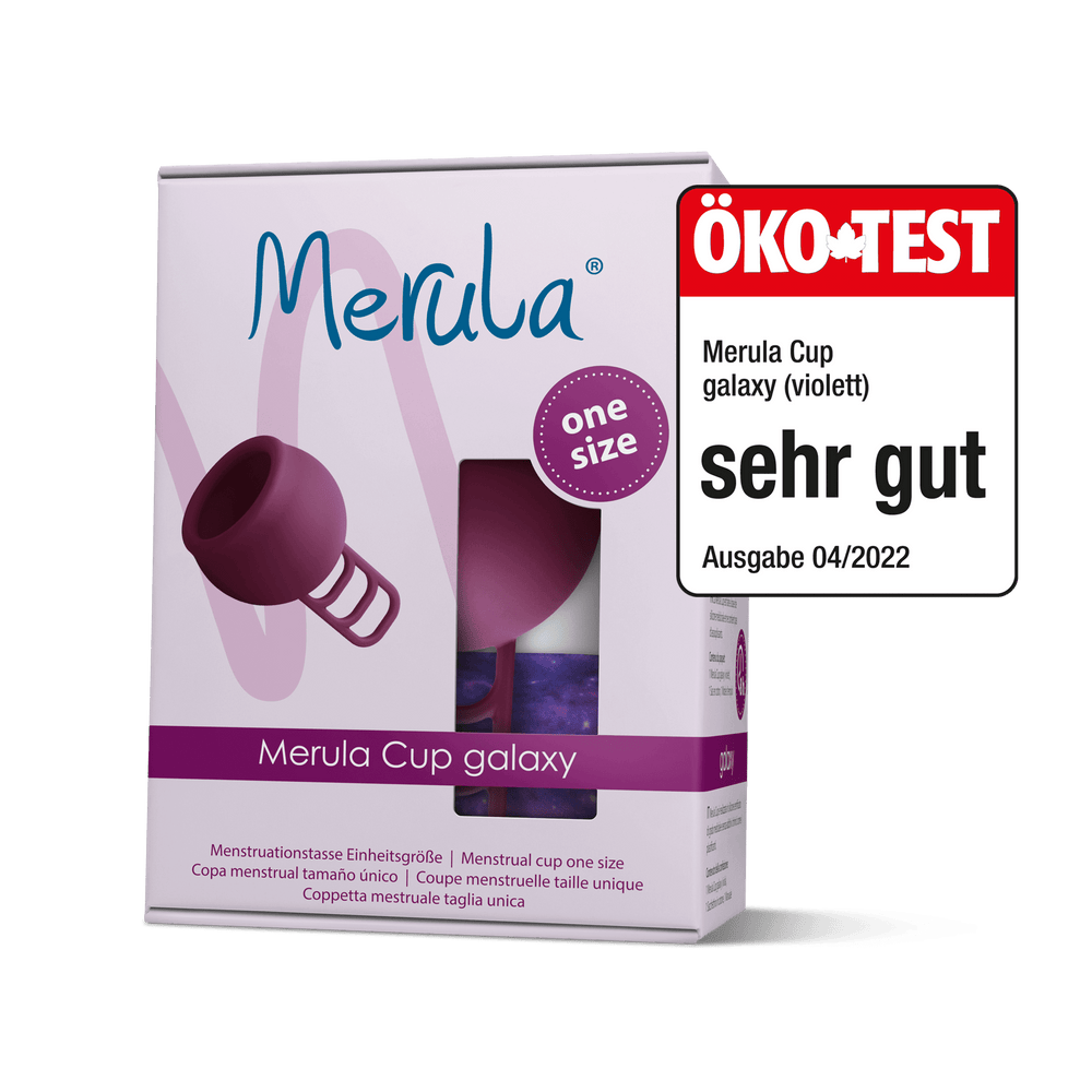 MERULA Menstrual Cup One Size - Galaxy (Violet Purple)