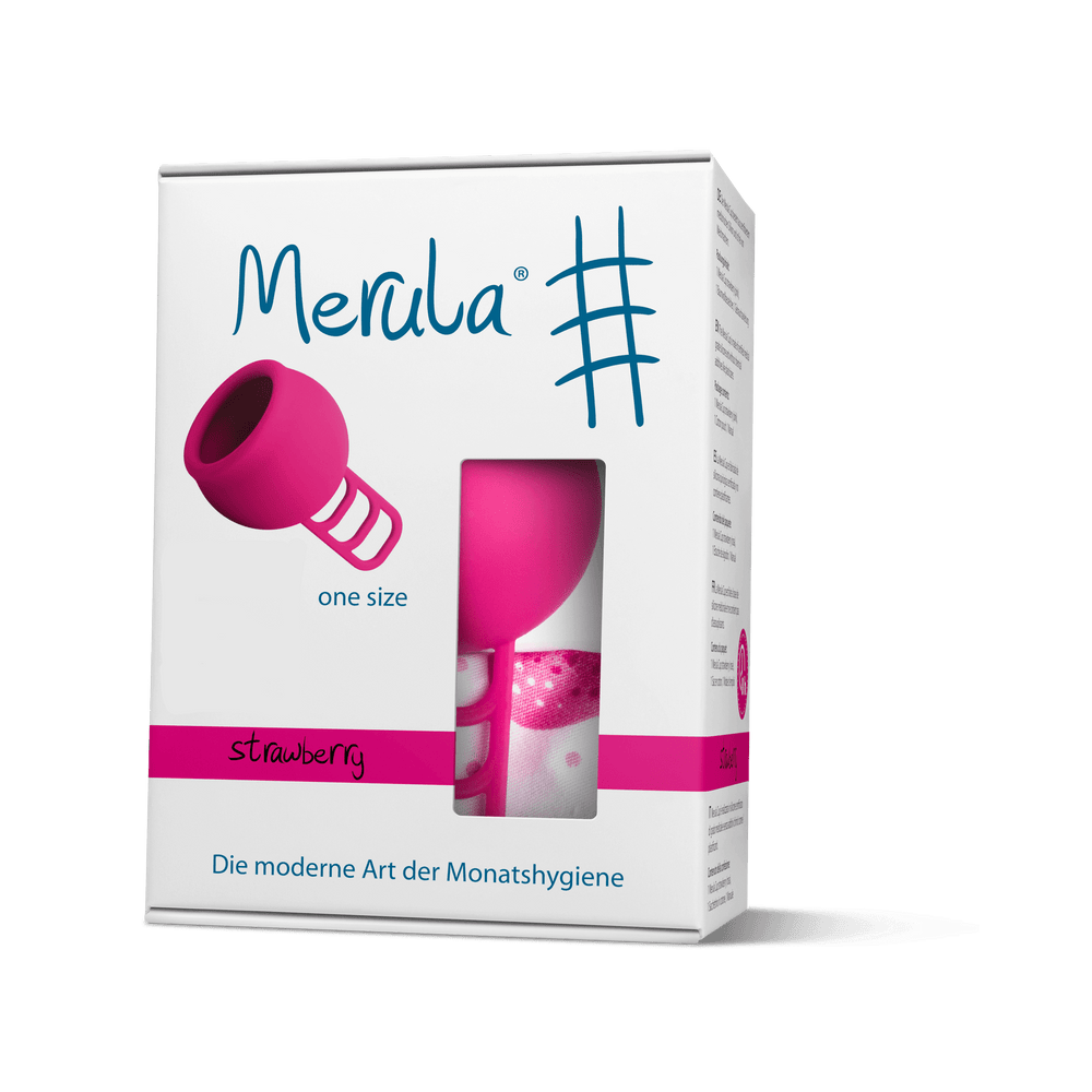 MERULA Menstrual Cup One Size - Strawberry (Pink)