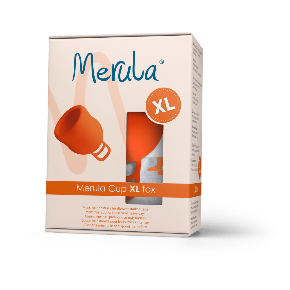 MERULA Menstrual Cup XL - Fox (Orange)