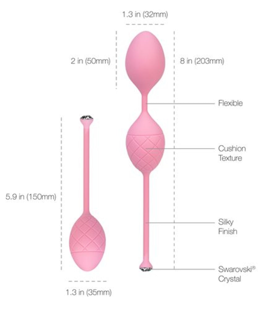 
            
                Load image into Gallery viewer, PILLOW TALK Duo Kegel Balls - Pink (2 Pack)
            
        