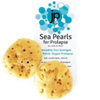 JADE & PEARL Sea Pearl Reusable Prolapse Sponge or Menstrual Sponge - XL + Firm (2 Pack)