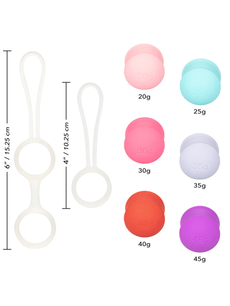 CALEXOTICS She-ology Interchangeable Weighted Kegel Set (6 Pack)