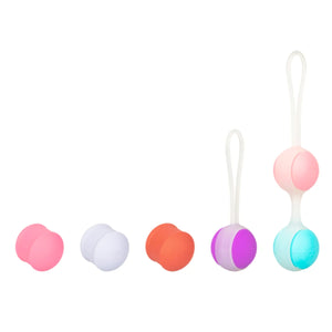 
            
                Load image into Gallery viewer, CALEXOTICS She-ology Interchangeable Weighted Kegel Set (6 Pack)
            
        